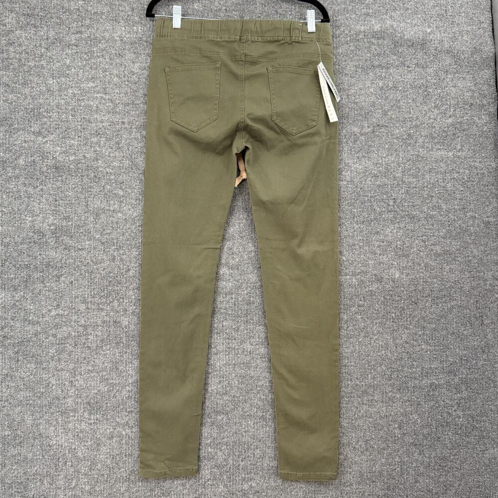 American Bazi Womens Pull On Skinny Pants Size XL Olive Green Distressed Militar - Picture 4 of 12